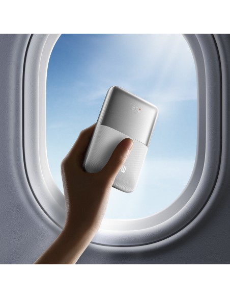 Powerbank Bipow Pro 20000mAh 22,5W su USB-C laidu 0,3m baltas