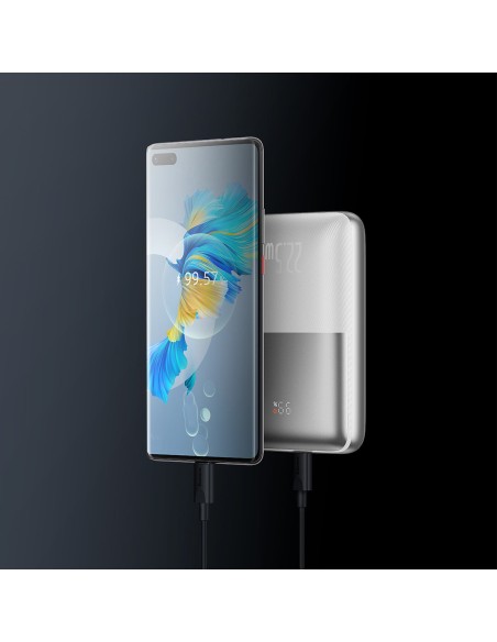 Powerbank Bipow Pro 20000mAh 22,5W su USB-C laidu 0,3m baltas