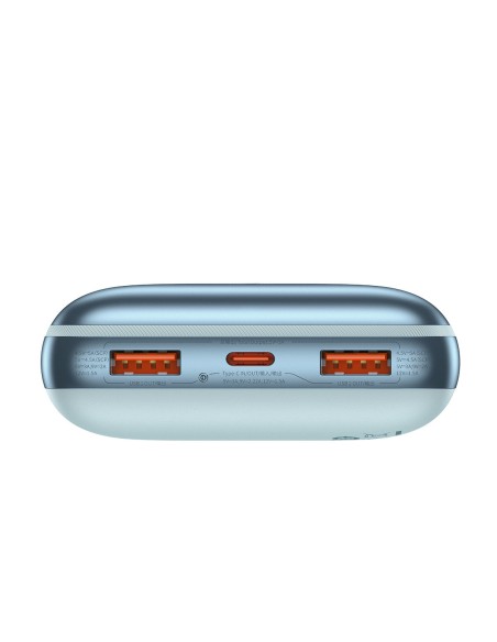 Powerbank Bipow Pro 20000mAh 22,5W su USB-C laidu 0,3m mėlynas Powerbank Bipow Pro 20000mAh 22,5W su USB-C laidu 0,3m mėlynas
