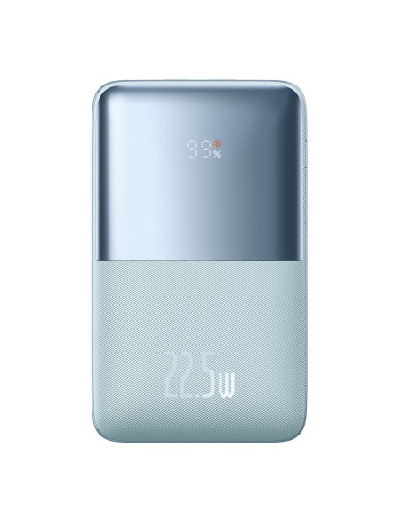 Powerbank Bipow Pro 20000mAh 22,5W su USB-C laidu 0,3m mėlynas Powerbank Bipow Pro 20000mAh 22,5W su USB-C laidu 0,3m mėlynas