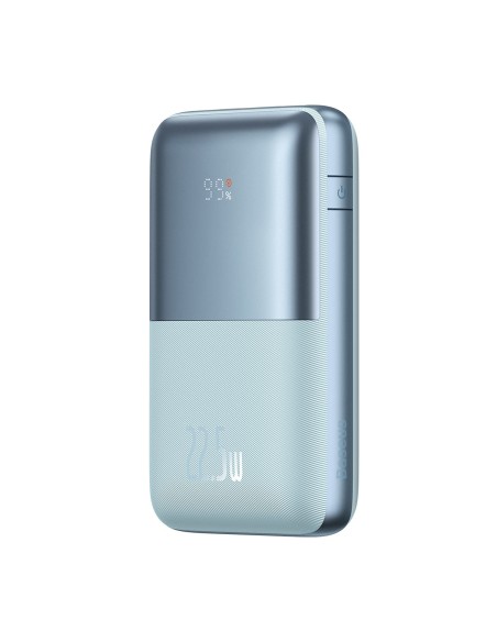 Powerbank Bipow Pro 20000mAh 22,5W su USB-C laidu 0,3m mėlynas Powerbank Bipow Pro 20000mAh 22,5W su USB-C laidu 0,3m mėlynas
