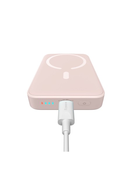 Mini maitinimo blokas su greito įkrovimo 10 000 mAh 20 W USB-C laidu, 0,5 m baltas