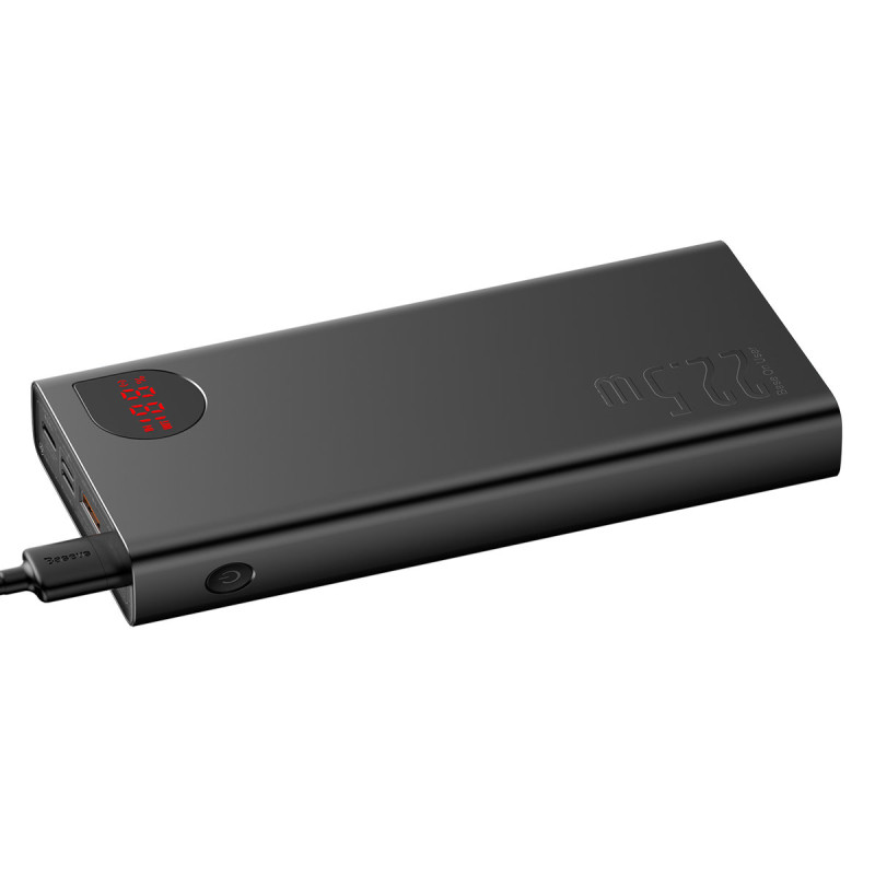 Adaman greito įkrovimo maitinimo blokas 20000mAh 22,5W USB-C laidas 0,3m juodas