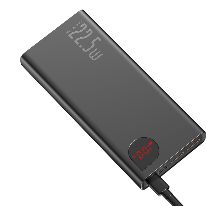 Adaman greito įkrovimo maitinimo blokas 20000mAh 22,5W USB-C laidas 0,3m juodas