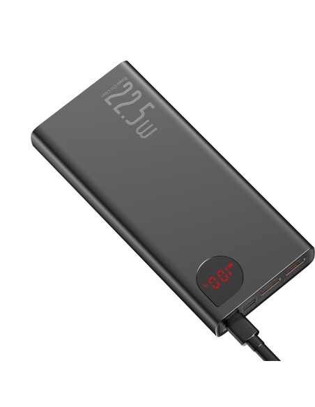 Adaman greito įkrovimo maitinimo blokas 20000mAh 22,5W USB-C laidas 0,3m juodas Adaman greito įkrovimo maitinimo blokas 20000mAh 22,5W USB-C laidas 0,3m juodas