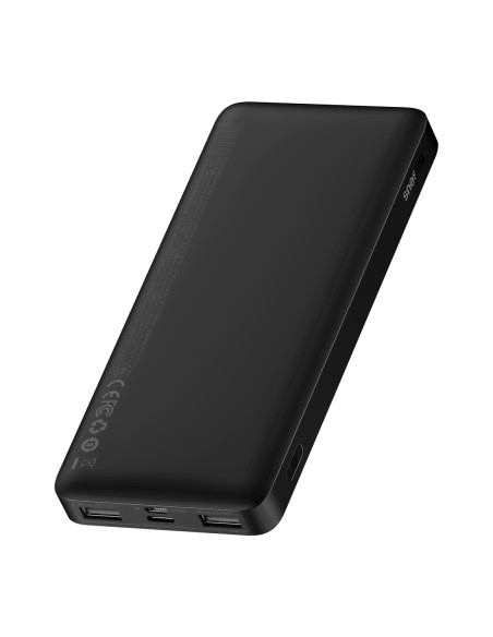 Bipow maitinimo blokas su ekranu 10000mAh USB-A microUSB laidas 0,25m juodas Bipow maitinimo blokas su ekranu 10000mAh USB-A microUSB laidas 0,25m juodas