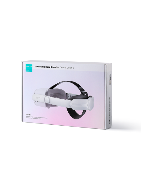 Reguliuojamas galvos juostos dirželis skirtas Oculus Quest 2 VR akiniams baltos spalvos Reguliuojamas galvos juostos dirželis skirtas Oculus Quest 2 VR akiniams baltos spalvos