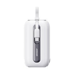 Powerbank 10000mAh Colorful Series 22,5W su USB-C ir iPhone Lightning laidais balta