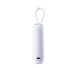 Powerbank 10000mAh Colorful Series 22,5W su USB-C ir iPhone Lightning laidais balta