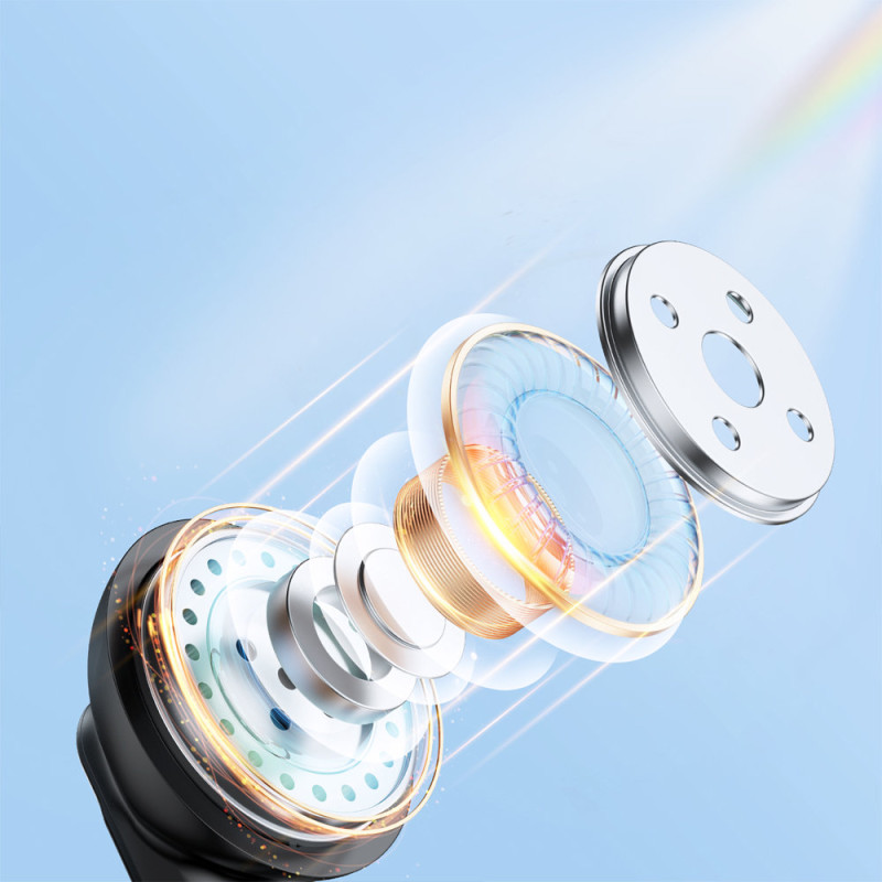 TWS belaidės ausinės ENC vandeniui atsparios IPX4 Bluetooth 5.3 juodos spalvos