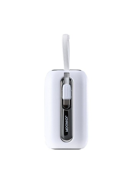 Powerbank 10000mAh Colorful Series 22,5W su USB-C ir iPhone Lightning laidais balta