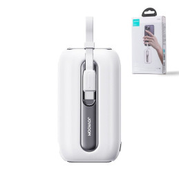 Powerbank 10000mAh Colorful Series 22,5W su USB-C ir iPhone Lightning laidais balta