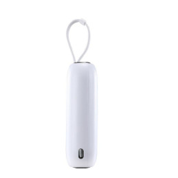Powerbank 10000mAh Colorful Series 22,5W su USB-C ir iPhone Lightning laidais balta