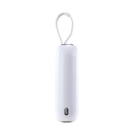Powerbank 10000mAh Colorful Series 22,5W su USB-C ir iPhone Lightning laidais balta
