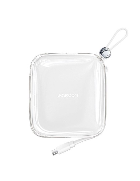Powerbank 10000mAh Jelly Series 22,5W su USB-C kabeliu balta Powerbank 10000mAh Jelly Series 22,5W su USB-C kabeliu balta