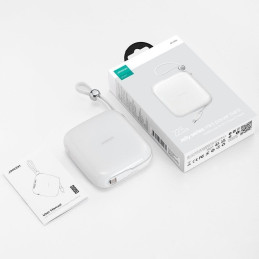 Powerbank 10000mAh Jelly Series 22,5W su USB-C kabeliu balta