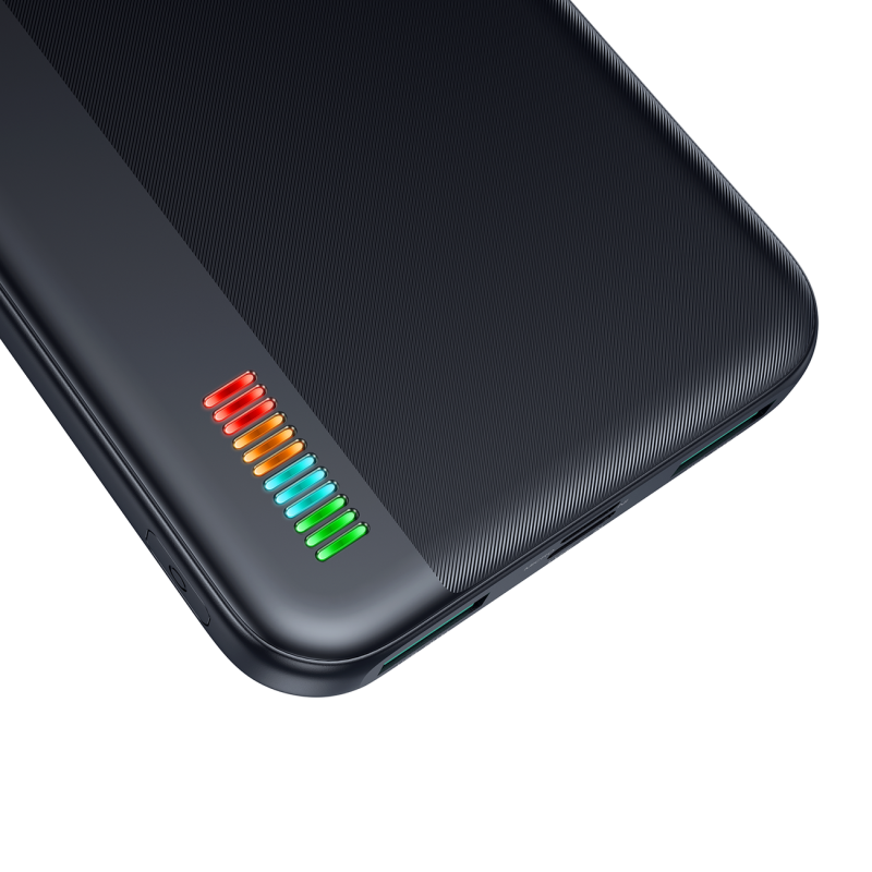 Powerbank 10000mAh Dazzling Series 12W juoda