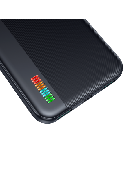 Powerbank 10000mAh Dazzling Series 12W juoda