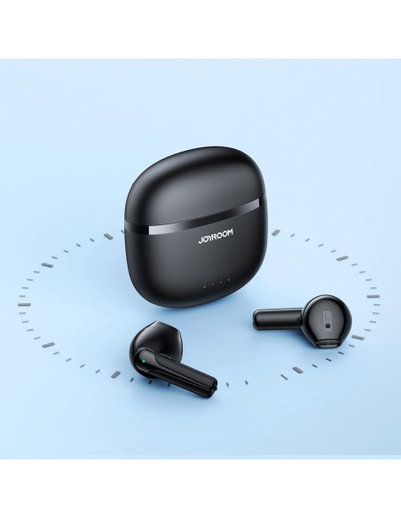 TWS belaidės ausinės ENC vandeniui atsparios IPX4 Bluetooth 5.3 juodos spalvos