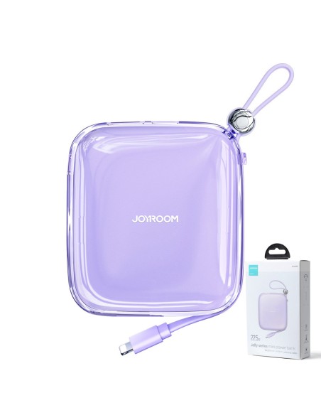 Powerbank 10000mAh Jelly Series 22,5W laidas iPhone Lightning purple Powerbank 10000mAh Jelly Series 22,5W laidas iPhone Lightning purple