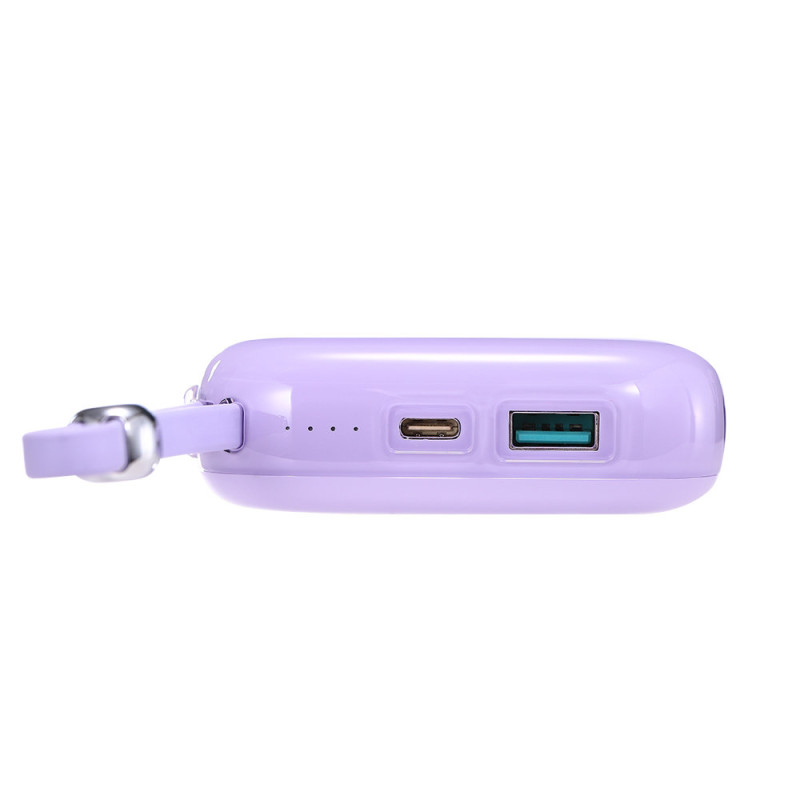 Powerbank 10000mAh Jelly Series 22,5W laidas iPhone Lightning purple
