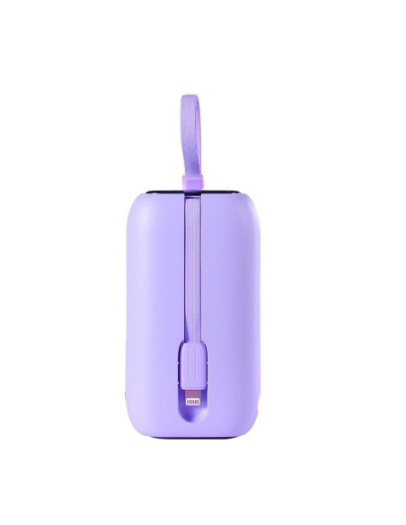 „Powerbank Colorful Series“ 10 000 mAh 22,5 W USB-C ir „iPhone Lightning“ laidai violetiniai „Powerbank Colorful Series“ 10 000 mAh 22,5 W USB-C ir „iPhone Lightning“ laidai violetiniai