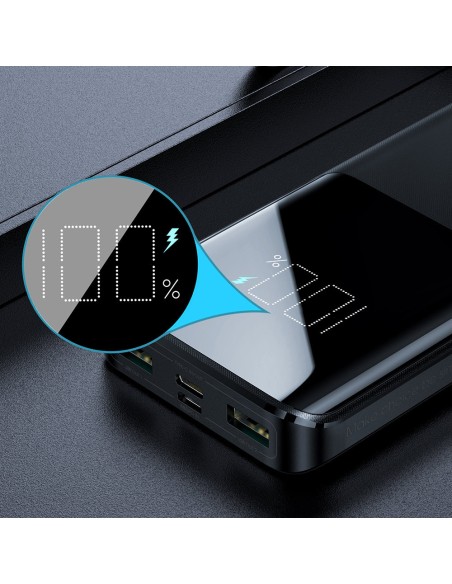 Maitinimo blokas 15W 10000mAh PD QC3.0 AFC juodas