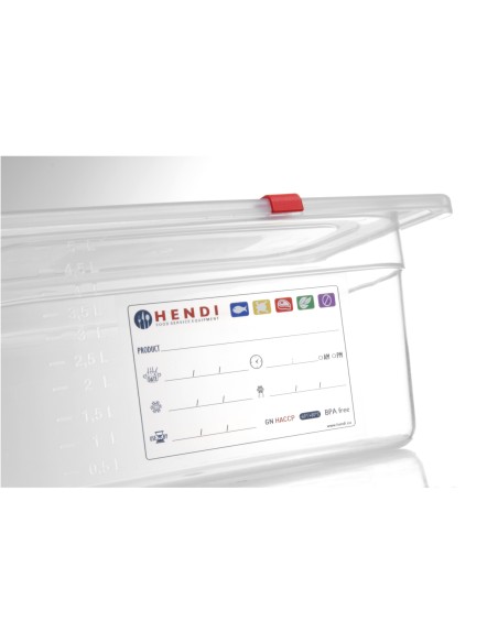 Polipropileno konteineris GN 1/6 h 200 mm - Hendi 880456 Polipropileno konteineris GN 1/6 h 200 mm - Hendi 880456