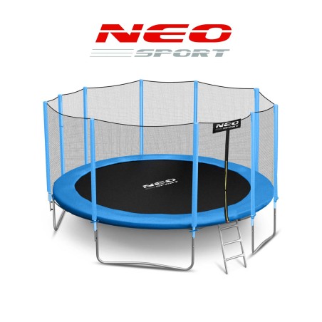 Sodo batutas 15 pėdų / 465 cm su išoriniu tinkleliu ir kopėčiomis Neo-Sport Sodo batutas 15 pėdų / 465 cm su išoriniu tinkleliu ir kopėčiomis Neo-Sport