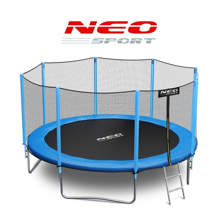 Sodo batutas 12 pėdų / 374 cm su išoriniu tinkleliu ir kopėčiomis Neo-Sport Sodo batutas 12 pėdų / 374 cm su išoriniu tinkleliu ir kopėčiomis Neo-Sport