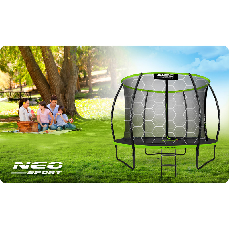 Sodo batutas profiliuotas 10 pėdų / 312 cm su Neo-Sport vidiniu tinkleliu
