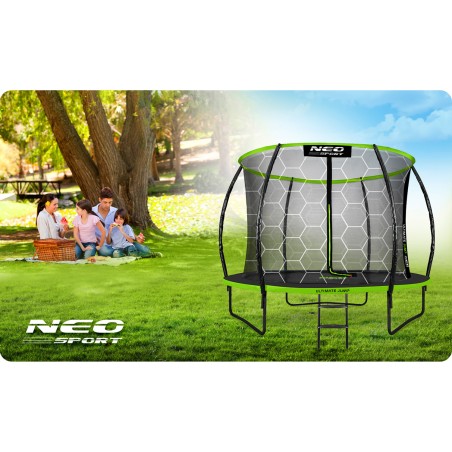 Sodo batutas profiliuotas 10 pėdų / 312 cm su Neo-Sport vidiniu tinkleliu Sodo batutas profiliuotas 10 pėdų / 312 cm su Neo-Sport vidiniu tinkleliu