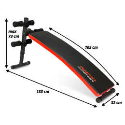 Nuožulnus mankštos suoliukas Neo-Sport NS-09