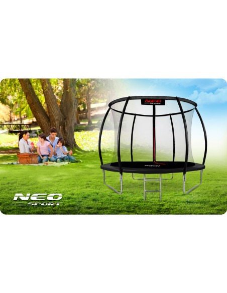 Sodo batutas profiliuotas 8 pėdų / 252 cm su Neo-Sport vidiniu tinkleliu Sodo batutas profiliuotas 8 pėdų / 252 cm su Neo-Sport vidiniu tinkleliu