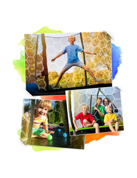 Sodo batutas profiliuotas 8 pėdų / 252 cm su Neo-Sport vidiniu tinkleliu Sodo batutas profiliuotas 8 pėdų / 252 cm su Neo-Sport vidiniu tinkleliu