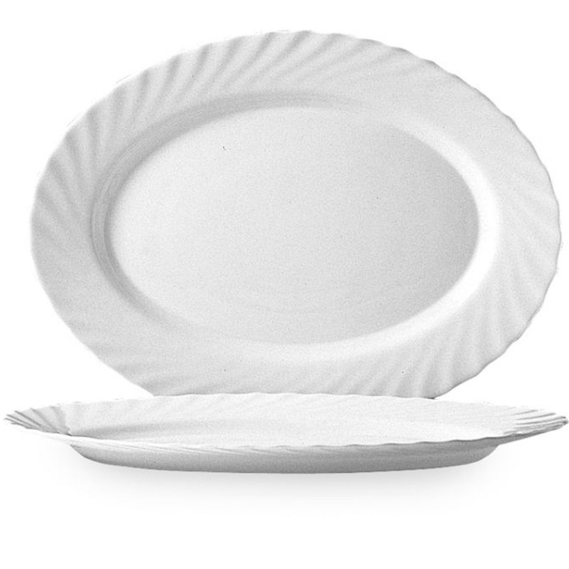 Arcoroc TRIANON ovali lėkštė 350x240x26mm 4 vnt. rinkinys - Arcoroc D6877 Arcoroc TRIANON ovali lėkštė 350x240x26mm 4 vnt. rinkinys - Arcoroc D6877