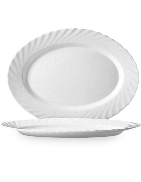 Arcoroc TRIANON ovali lėkštė 350x240x26mm 4 vnt. rinkinys - Arcoroc D6877