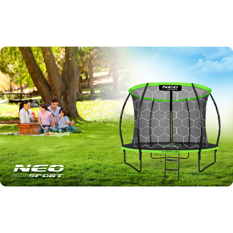 Sodo batutas profiliuotas 8 pėdų / 252 cm su Neo-Sport vidiniu tinkleliu