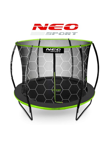 Sodo batutas profiliuotas 8 pėdų / 252 cm su Neo-Sport vidiniu tinkleliu Sodo batutas profiliuotas 8 pėdų / 252 cm su Neo-Sport vidiniu tinkleliu