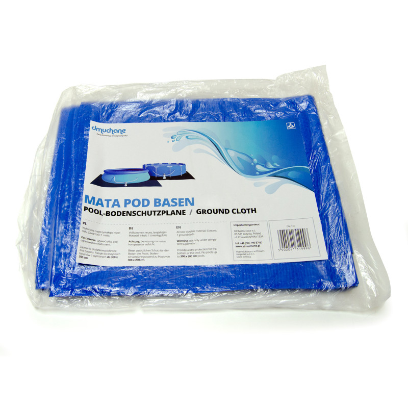Universalus folijos brezentinis kilimėlis sodo baseinui 335 x 335 cm DM-112