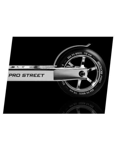 Stabdys Soke PRO Street motorolerio sidabras Stabdys Soke PRO Street motorolerio sidabras