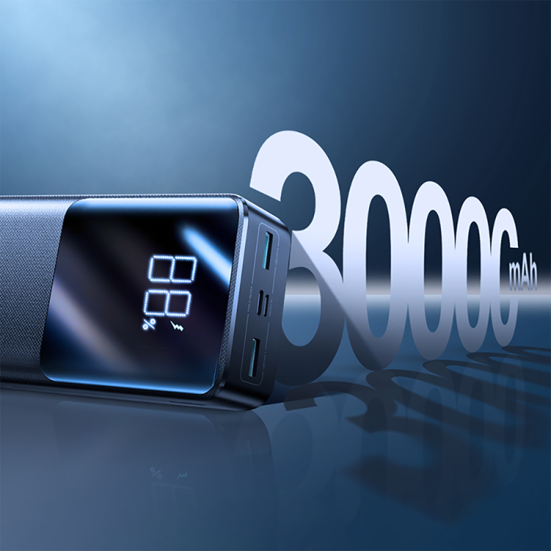 Powerbank 30000mAh 22,5W PD QC3.0 AFC juoda