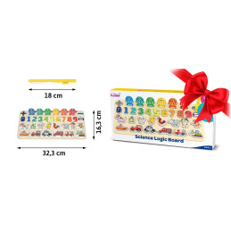 Ricokids 781400 numerių, gyvūnų ir transporto priemonių mokomoji lenta