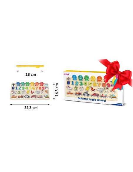 Ricokids 781400 numerių, gyvūnų ir transporto priemonių mokomoji lenta Ricokids 781400 numerių, gyvūnų ir transporto priemonių mokomoji lenta
