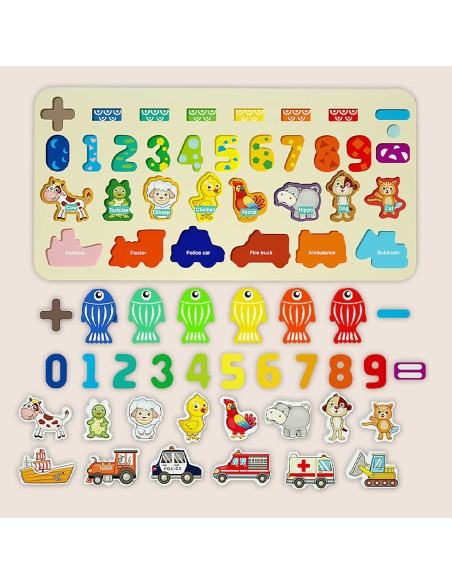 Ricokids 781400 numerių, gyvūnų ir transporto priemonių mokomoji lenta Ricokids 781400 numerių, gyvūnų ir transporto priemonių mokomoji lenta