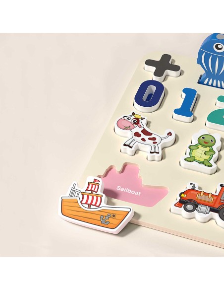 Ricokids 781400 numerių, gyvūnų ir transporto priemonių mokomoji lenta Ricokids 781400 numerių, gyvūnų ir transporto priemonių mokomoji lenta