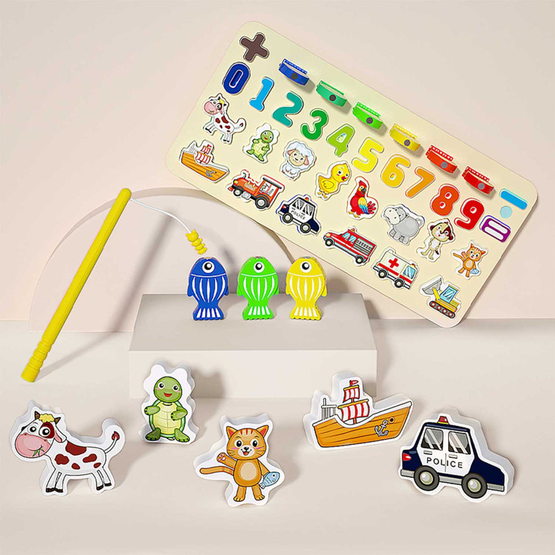 Ricokids 781400 numerių, gyvūnų ir transporto priemonių mokomoji lenta