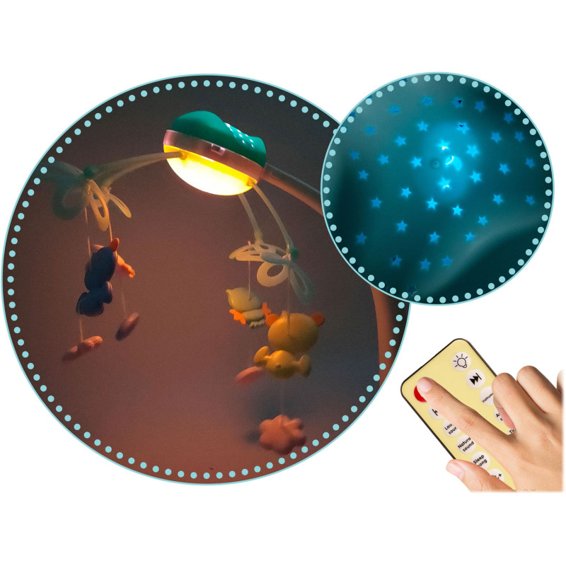 Lova mobilusis su projektoriumi RK-813 mėlyna