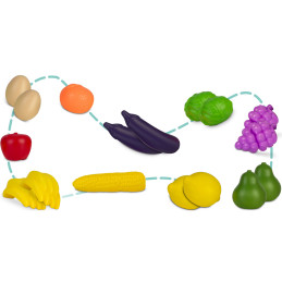 Ricokids 773401 pirkinių vežimėlis rožinis