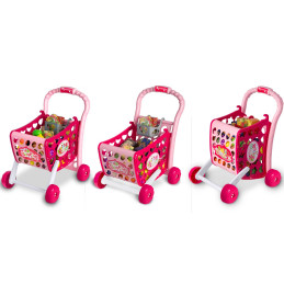 Ricokids 773401 pirkinių vežimėlis rožinis